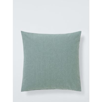 John Lewis Cotton Plain Indoor/Outdoor Cushion Nettle | 45 x 45 cm