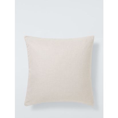 John Lewis Boucle Square Cushion Plaster | H50 x W50 x D30cm
