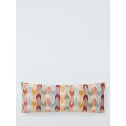 John Lewis Anika Ikat Cushion, Multi Multi | L35 x W90cm