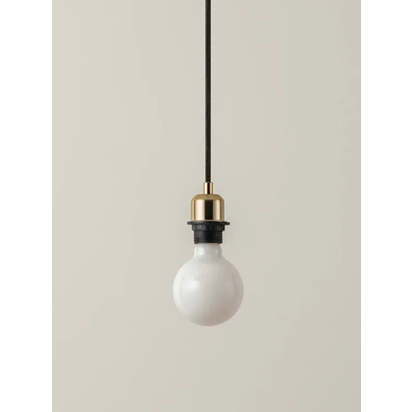 Capel - 1 light brass drop cap lampholder kit