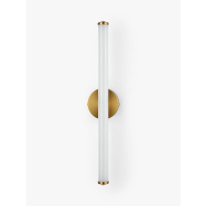 John Lewis Deco Rod LED Bathroom Wall Light Brass | H41.00cm * W8.00cm * D7.00cm