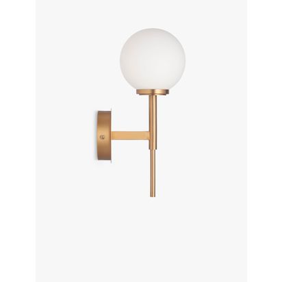 John Lewis Fredriksberg Wall Light Brass | H31.00cm * W12.00cm * D16.00cm