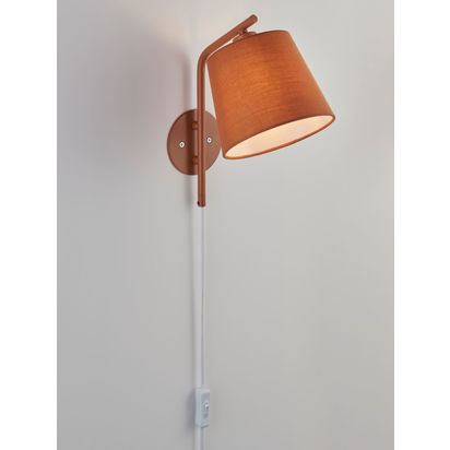 John Lewis Harry Plug-In Wall Light Auburn | H28.50cm * W16.00cm * D24.00cm