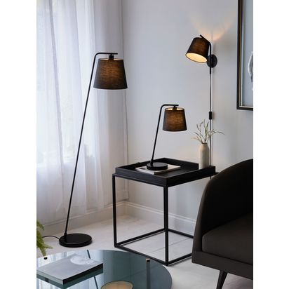 John Lewis Harry Plug-In Wall Light Black | H28.50cm * W16.00cm * D24.00cm