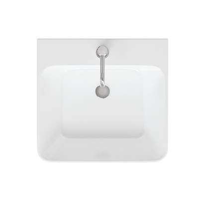 Britton Bathrooms Dalston 500mm Wall Mounted Vanity Unit and Basin - Golden Oak