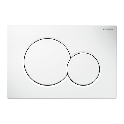 Geberit Sigma01 Round Dual Flush Plate - Alpine White
