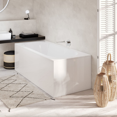 Villeroy & Boch Oberon Quaryl Straight Single Ended Bath - 1600 x 750mm