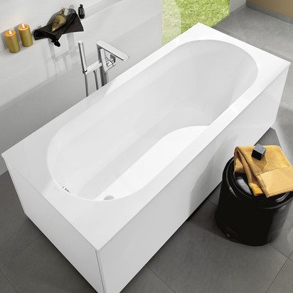 Villeroy & Boch Oberon Quaryl Straight Single Ended Bath - 1600 x 750mm