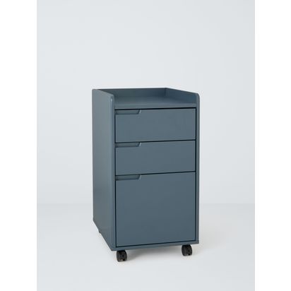 John Lewis Format Drawer Unit Blue | H66.5 x W42 x D36cm