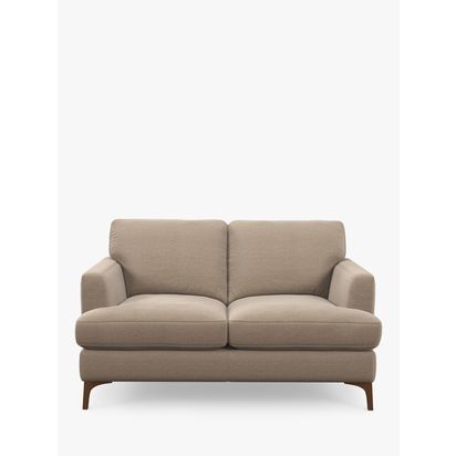 John Lewis Iona Medium 2 Seater Sofa, Dark Leg, Easy Clean Chunky Chenille Natural Easy Clean Chunky Chenille Natural | 100 x 92 x 160cm