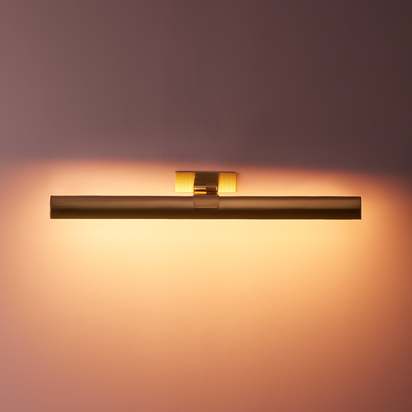 Larger Seurat rechargeable picture light in antique brass