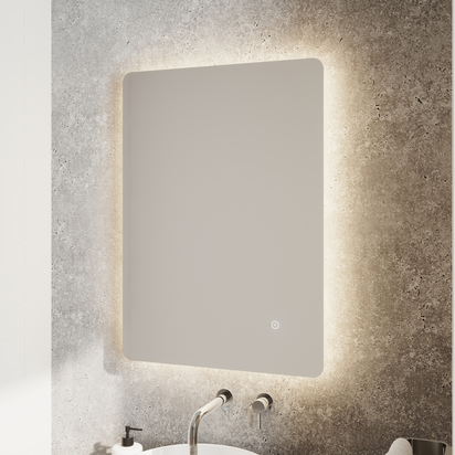 Harbour Clarity LED Mirror with Demister Pad & Colour Change LEDs - 500 x 700mm