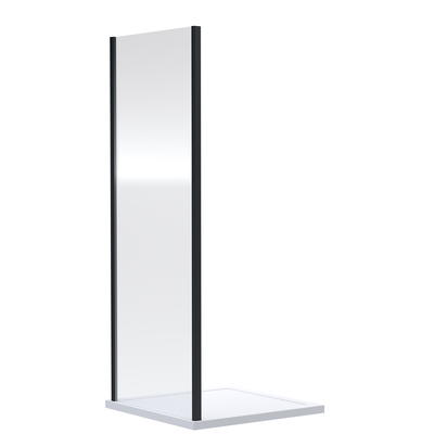 PRE ORDER Harbour Primrose 4mm Matt Black 800mm Bi-Fold Shower Door & 800mm Side Panel