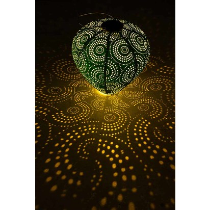 Bell Shaped Green Outdoor Garden Lantern