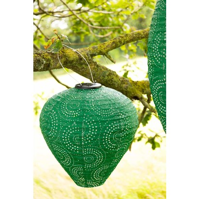 Bell Shaped Green Outdoor Garden Lantern