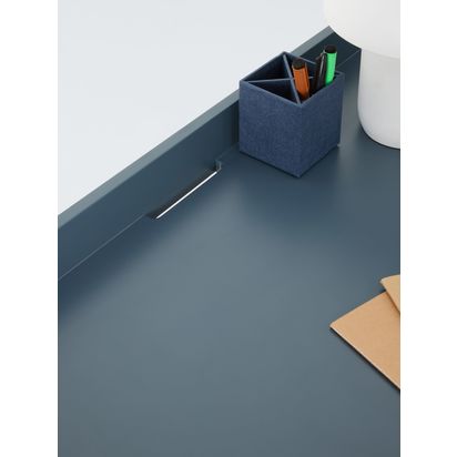John Lewis Format Compact Desk Blue | H78.70 x W50 x D100cm