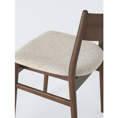 John Lewis Parity Dining Chair, Set of 2 Brown | H80 x W48 x D57cm