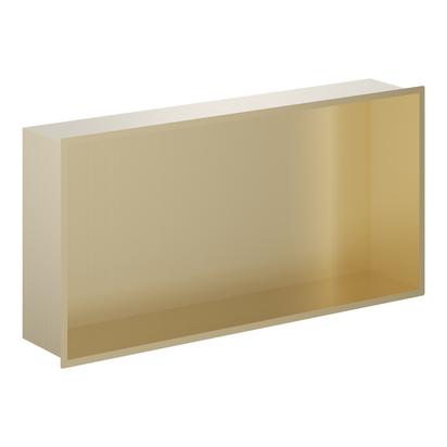 Crosswater Inset Shower Niche 610mm x 305 x 120mm - Brushed Brass