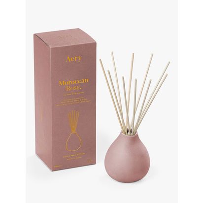 Aery Moroccan Rose Reed Diffuser, 200ml Multi | H22.30 x W8 x D8cm
