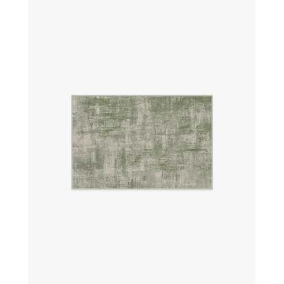 Impasto Sage Green Flatwoven Rug - 60 x 90 cm - Rug + Pad System