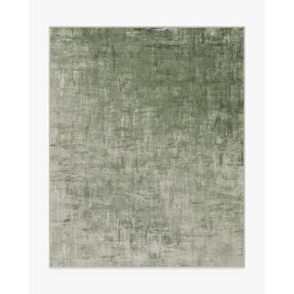 Impasto Sage Green Flatwoven Rug - 245 x 305 cm - Rug + Pad System