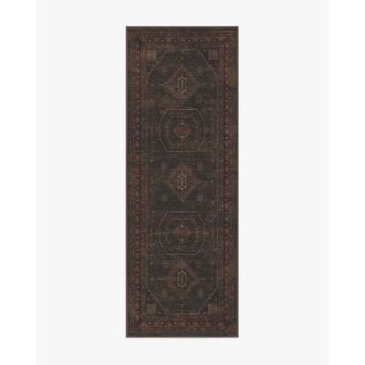 Shira Bordeaux Flatwoven Rug - 75 x 215 cm - Rug + Pad System