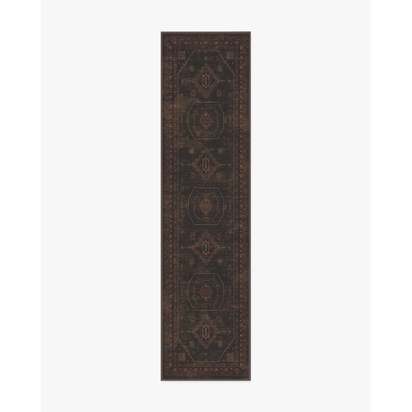 Shira Bordeaux Flatwoven Rug - 75 x 305 cm - Rug + Pad System