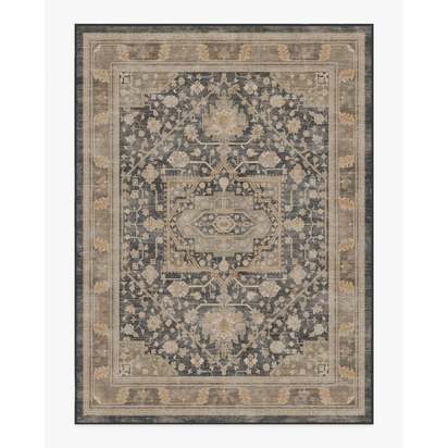 Zahra Ink & Vintage Citrone Flatwoven Rug - 275 x 365 cm - Rug + Pad System