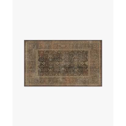 Ophelia Bronze Multicolour Flatwoven Rug - 90 x 150 cm - Rug + Pad System