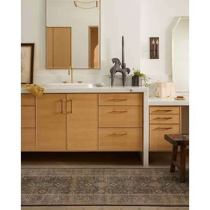 Ophelia Bronze Multicolour Flatwoven Rug - 150 x 215 cm - Rug + Pad System