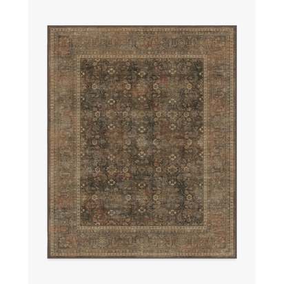 Ophelia Bronze Multicolour Flatwoven Rug - 245 x 305 cm - Rug + Pad System