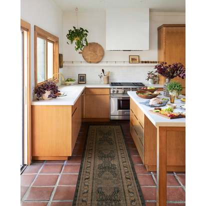 Imani Vintage Multicolour Flatwoven Rug - 75 x 365 cm - Rug + Pad System
