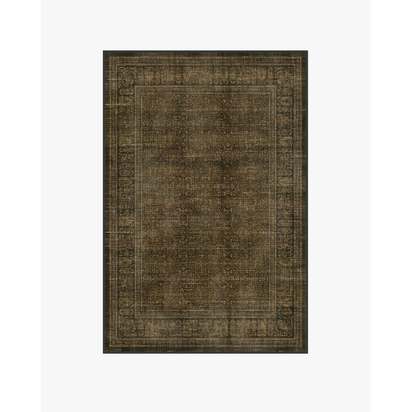 Vesper Olive & Gold Flatwoven Rug - 120 x 185 cm - Rug + Pad System