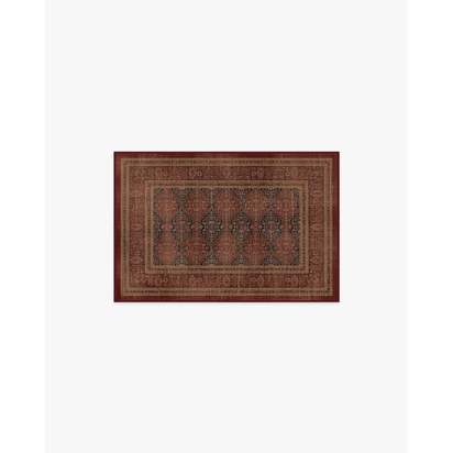 Vesper Amber Red Flatwoven Rug - 60 x 90 cm - Rug + Pad System