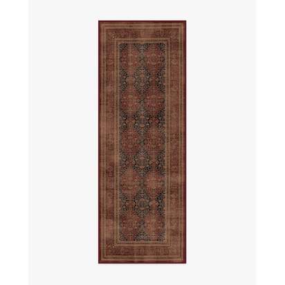 Vesper Amber Red Flatwoven Rug - 75 x 215 cm - Rug + Pad System