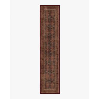 Vesper Amber Red Flatwoven Rug - 75 x 365 cm - Rug + Pad System