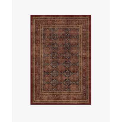 Vesper Amber Red Flatwoven Rug - 120 x 185 cm - Rug + Pad System