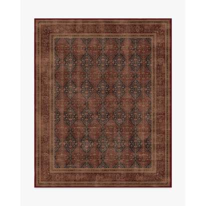 Vesper Amber Red Flatwoven Rug - 245 x 305 cm - Rug + Pad System