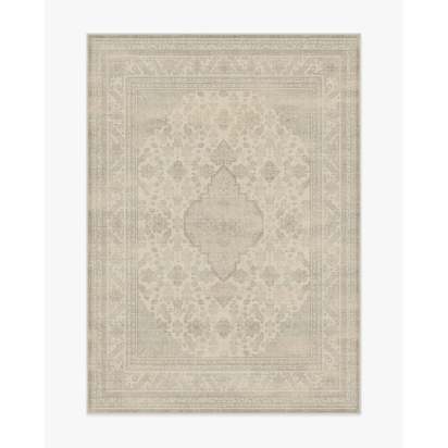 Rowan Soft Grey & Ivory Flatwoven Rug - 150 x 215 cm - Rug + Pad System