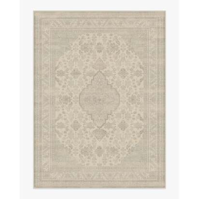 Rowan Soft Grey & Ivory Flatwoven Rug - 275 x 365 cm - Rug + Pad System