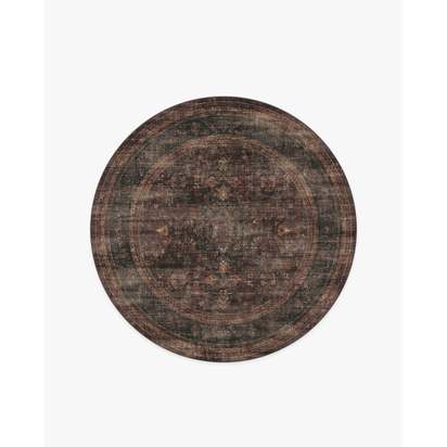 Rowan Bordeaux Flatwoven Rug - 185 Round cm - Rug + Pad System