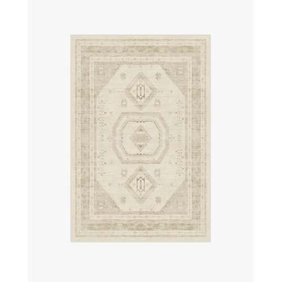 Shira Ivory & Natural Flatwoven Rug - 120 x 185 cm - Rug + Pad System
