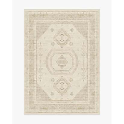 Shira Ivory & Natural Flatwoven Rug - 150 x 215 cm - Rug + Pad System