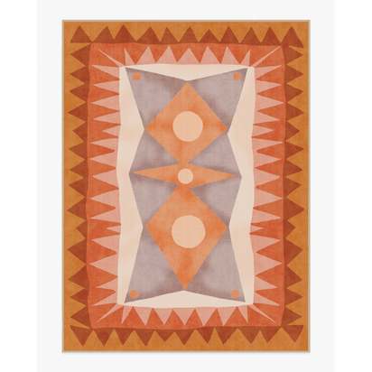 Hilma Papaya Outdoor Rug by Jungalow - 275 x 365 cm - Rug + Pad System