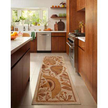 Alice Mellow Yellow Flatwoven Rug by Jungalow - 150 x 215 cm - Rug + Pad System