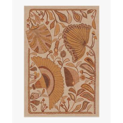 Alice Mellow Yellow Flatwoven Rug by Jungalow - 185 x 275 cm - Rug + Pad System