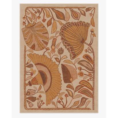 Alice Mellow Yellow Flatwoven Rug by Jungalow - 305 x 425 cm - Rug + Pad System