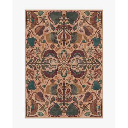 Georgia Kaleidoscope Flatwoven Rug by Jungalow - 150 x 215 cm - Rug + Pad System