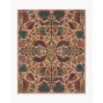 Georgia Kaleidoscope Flatwoven Rug by Jungalow - 245 x 305 cm - Rug + Pad System