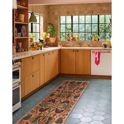 Georgia Kaleidoscope Flatwoven Rug by Jungalow - 275 x 365 cm - Rug + Pad System